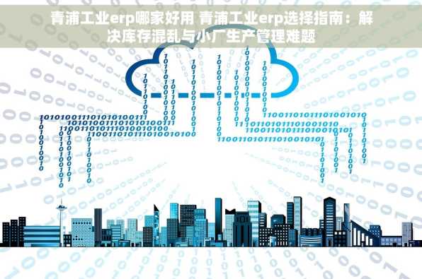 青浦工业erp哪家好用 青浦工业erp选择指南：解决库存混乱与小厂生产管理难题