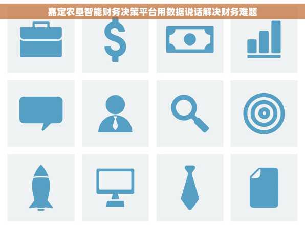 嘉定农垦智能财务决策平台用数据说话解决财务难题