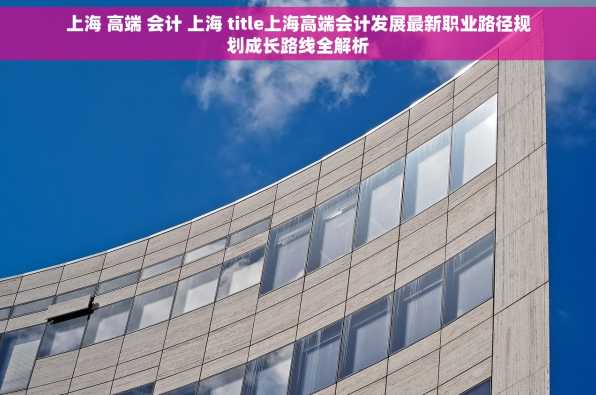 上海 高端 会计 上海 title上海高端会计发展最新职业路径规划成长路线全解析