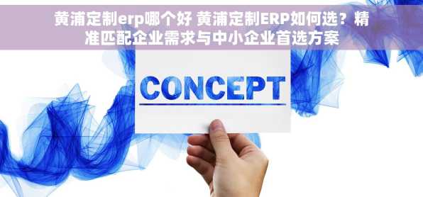 黄浦定制erp哪个好 黄浦定制ERP如何选？精准匹配企业需求与中小企业首选方案