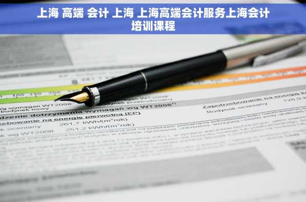 上海 高端 会计 上海 上海高端会计服务上海会计培训课程