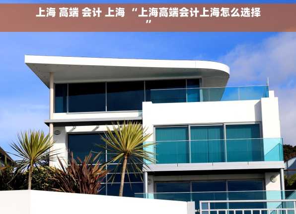 上海 高端 会计 上海 “上海高端会计上海怎么选择”