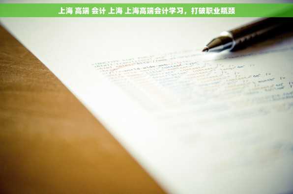 上海 高端 会计 上海 上海高端会计学习，打破职业瓶颈
