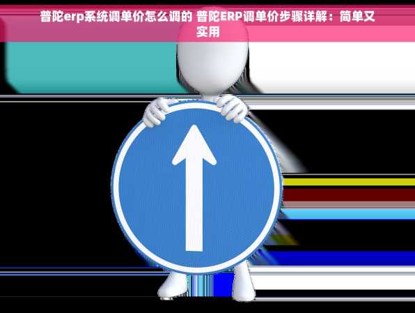 普陀erp系统调单价怎么调的 普陀ERP调单价步骤详解：简单又实用