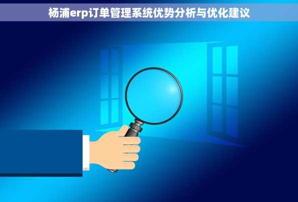 杨浦erp订单管理系统优势分析与优化建议