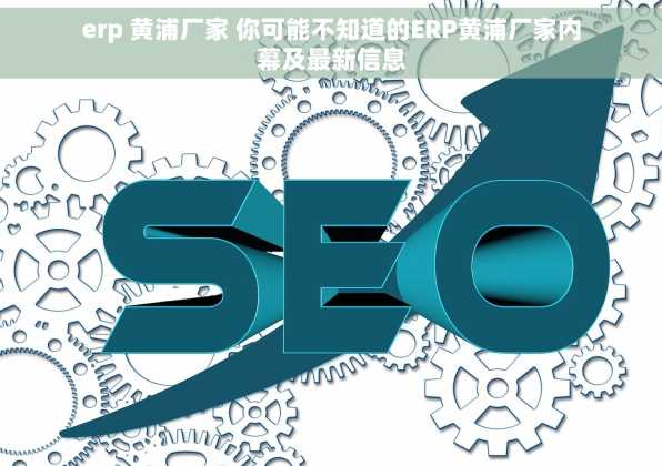 erp 黄浦厂家 你可能不知道的ERP黄浦厂家内幕及最新信息