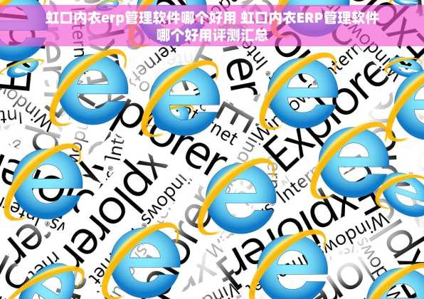虹口内衣erp管理软件哪个好用 虹口内衣ERP管理软件哪个好用评测汇总