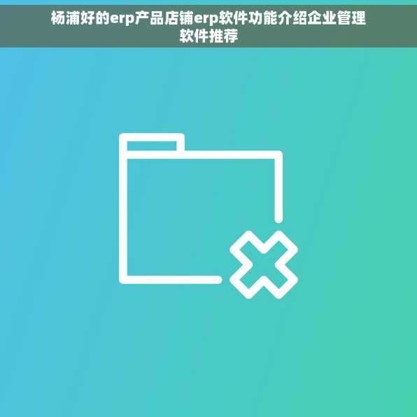 杨浦好的erp产品店铺erp软件功能介绍企业管理软件推荐