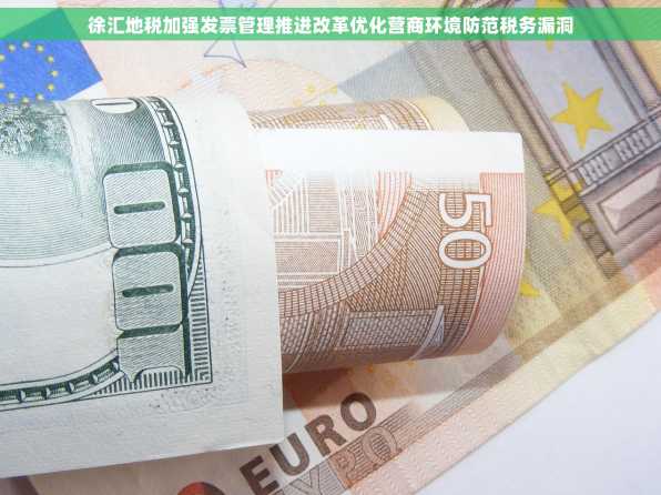 徐汇地税加强发票管理推进改革优化营商环境防范税务漏洞