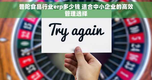 普陀食品行业erp多少钱 适合中小企业的高效管理选择