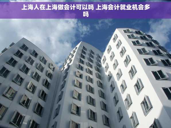 上海人在上海做会计可以吗 上海会计就业机会多吗