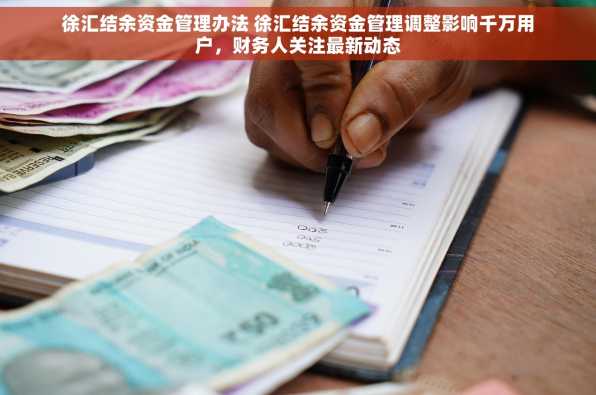 徐汇结余资金管理办法 徐汇结余资金管理调整影响千万用户，财务人关注最新动态