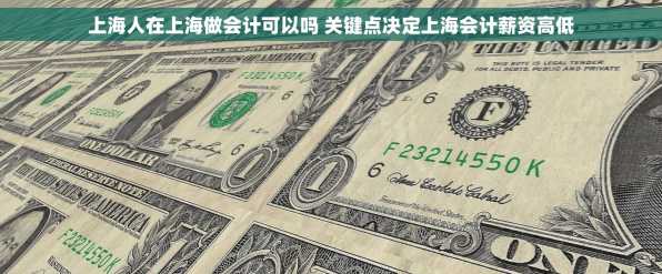 上海人在上海做会计可以吗 关键点决定上海会计薪资高低
