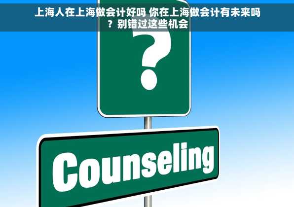 上海人在上海做会计好吗 你在上海做会计有未来吗？别错过这些机会