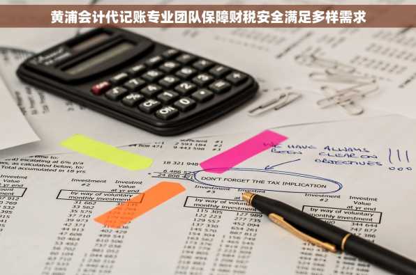 黄浦会计代记账专业团队保障财税安全满足多样需求