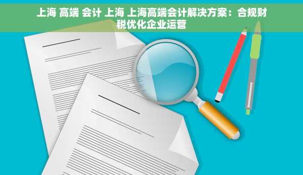 上海 高端 会计 上海 上海高端会计解决方案：合规财税优化企业运营