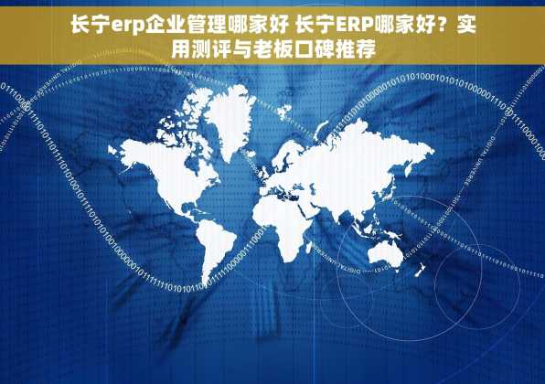 长宁erp企业管理哪家好 长宁ERP哪家好？实用测评与老板口碑推荐