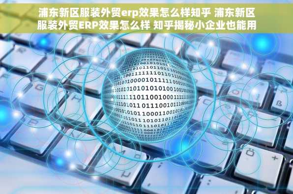 浦东新区服装外贸erp效果怎么样知乎 浦东新区服装外贸ERP效果怎么样 知乎揭秘小企业也能用的惊喜系统