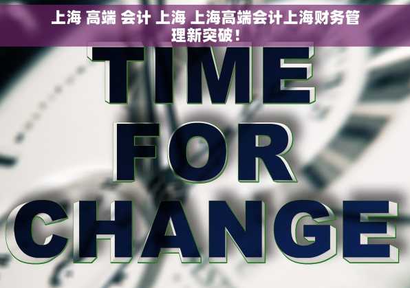 上海 高端 会计 上海 上海高端会计上海财务管理新突破！