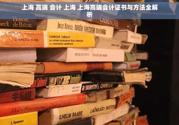 上海 高端 会计 上海 上海高端会计证书与方法全解析