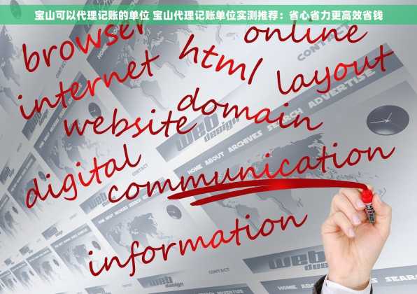 宝山可以代理记账的单位 宝山代理记账单位实测推荐：省心省力更高效省钱