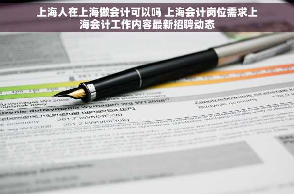 上海人在上海做会计可以吗 上海会计岗位需求上海会计工作内容最新招聘动态