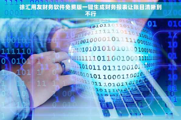徐汇用友财务软件免费版一键生成财务报表让账目清晰到不行