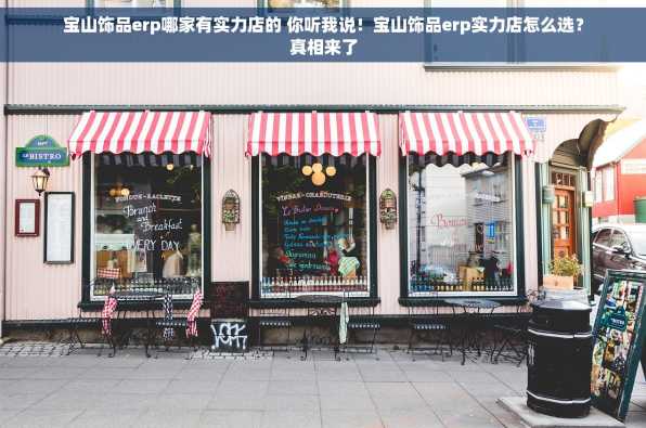 宝山饰品erp哪家有实力店的 你听我说！宝山饰品erp实力店怎么选？真相来了