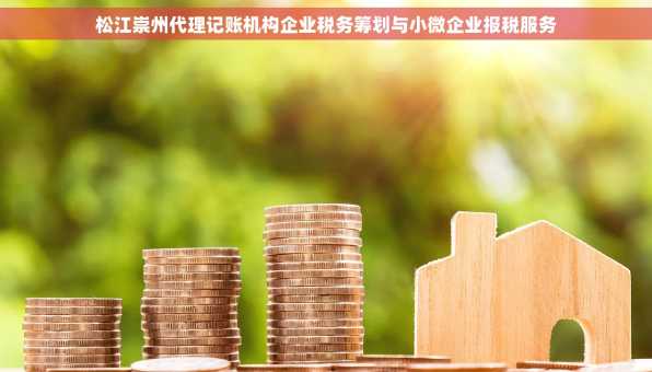 松江崇州代理记账机构企业税务筹划与小微企业报税服务