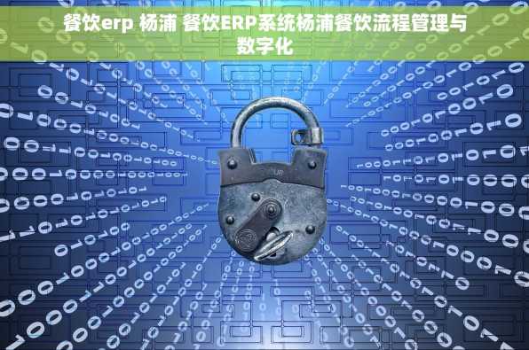 餐饮erp 杨浦 餐饮ERP系统杨浦餐饮流程管理与数字化