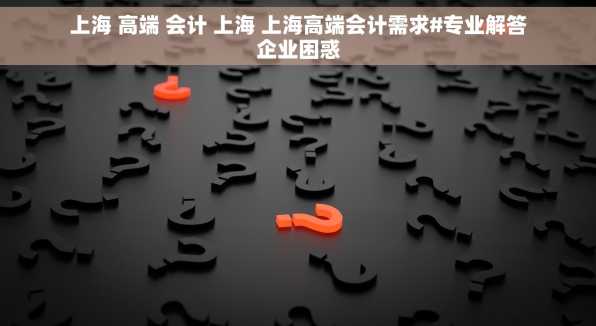 上海 高端 会计 上海 上海高端会计需求#专业解答企业困惑