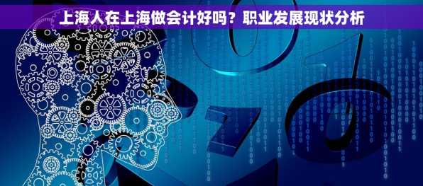 上海人在上海做会计好吗？职业发展现状分析