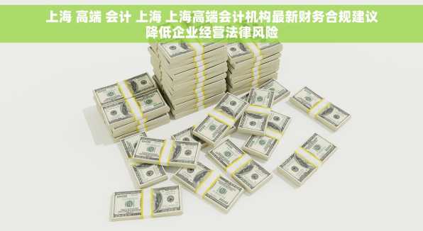 上海 高端 会计 上海 上海高端会计机构最新财务合规建议降低企业经营法律风险