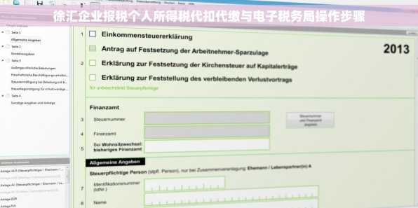 徐汇企业报税个人所得税代扣代缴与电子税务局操作步骤