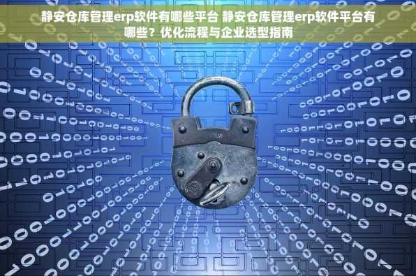 静安仓库管理erp软件有哪些平台 静安仓库管理erp软件平台有哪些？优化流程与企业选型指南