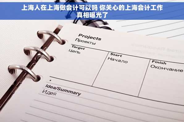 上海人在上海做会计可以吗 你关心的上海会计工作真相曝光了