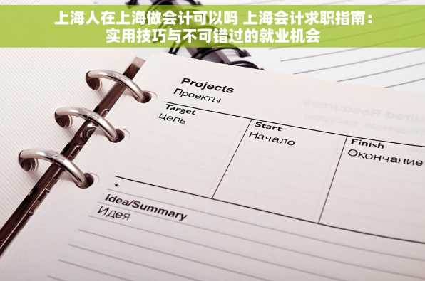 上海人在上海做会计可以吗 上海会计求职指南：实用技巧与不可错过的就业机会