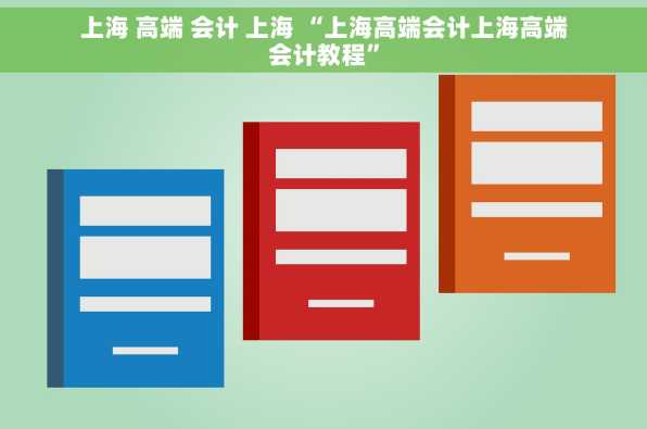 上海 高端 会计 上海 “上海高端会计上海高端会计教程”