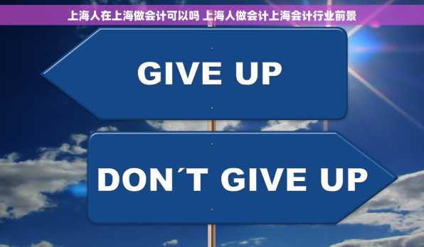 上海人在上海做会计可以吗 上海人做会计上海会计行业前景