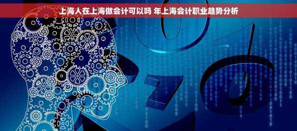 上海人在上海做会计可以吗 年上海会计职业趋势分析
