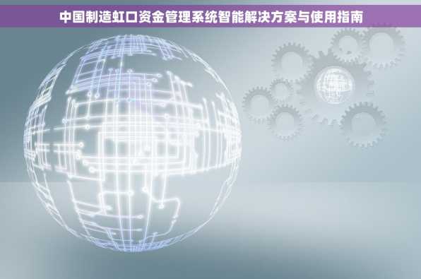 中国制造虹口资金管理系统智能解决方案与使用指南