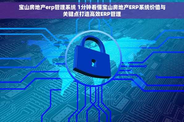 宝山房地产erp管理系统 1分钟看懂宝山房地产ERP系统价值与关键点打造高效ERP管理