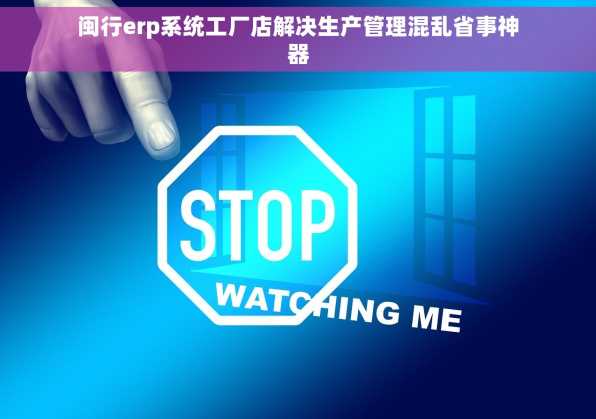 闽行erp系统工厂店解决生产管理混乱省事神器