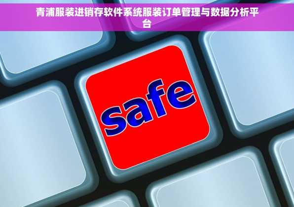 青浦服装进销存软件系统服装订单管理与数据分析平台