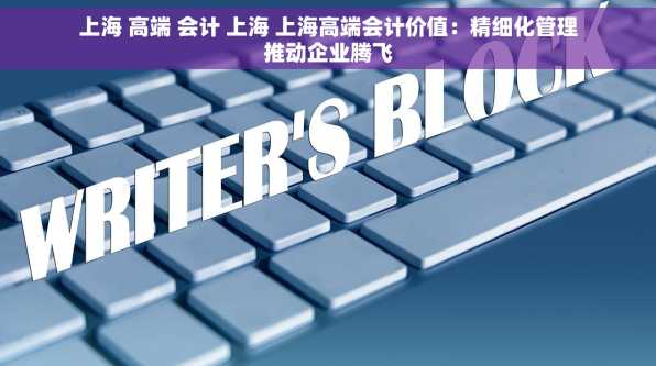 上海 高端 会计 上海 上海高端会计价值：精细化管理推动企业腾飞