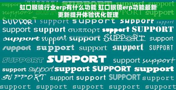 虹口眼镜行业erp有什么功能 虹口眼镜erp功能最新更新提升体验优化管理