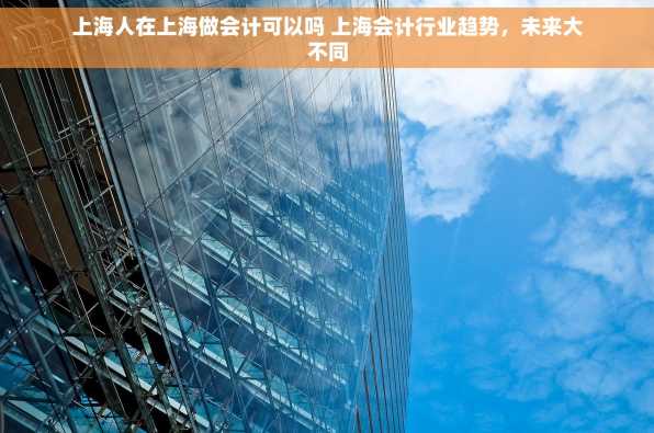 上海人在上海做会计可以吗 上海会计行业趋势，未来大不同