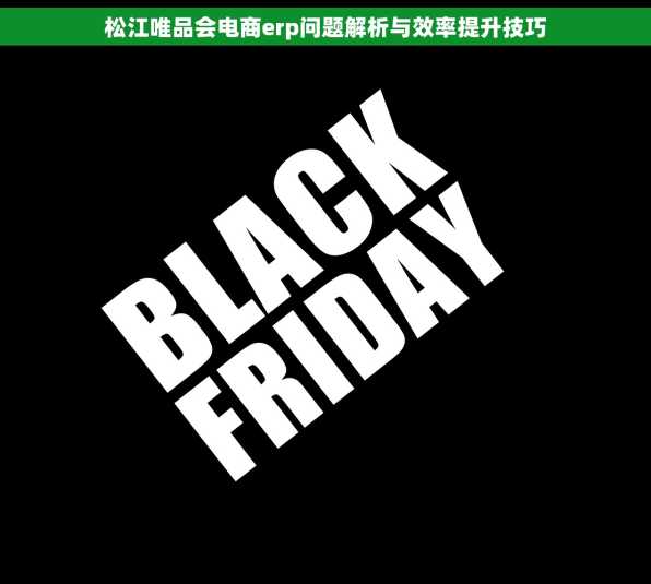 松江唯品会电商erp问题解析与效率提升技巧