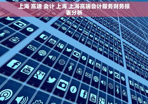 上海 高端 会计 上海 上海高端会计服务财务报表分析