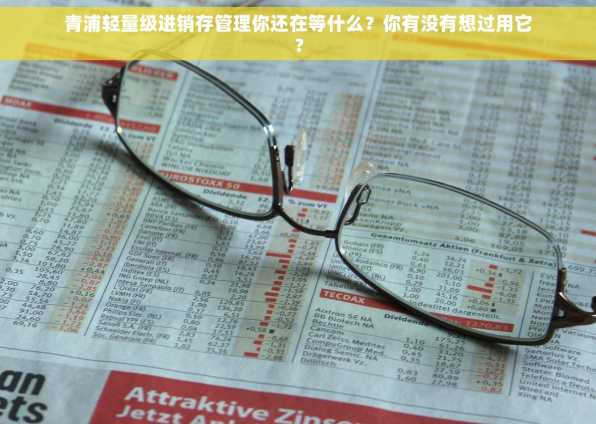 青浦轻量级进销存管理你还在等什么？你有没有想过用它？